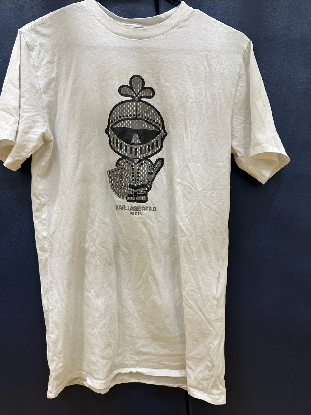 Karl Lagerfeld White Short-Sleeve Graphic Tee